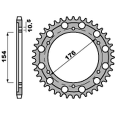 PBR Acél Standard Hátsó Láncszem 4679 - 525 egyéb motorkerékpár alkatrész