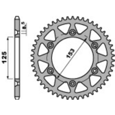 PBR Alumínium Ultra-Könnyű Hátsó Láncszem 289 - 520 egyéb motorkerékpár alkatrész