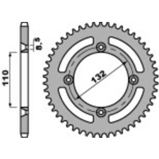 PBR Alumínium Ultra-Könnyű Hátsó Láncszem 4486 - 428 egyéb motorkerékpár alkatrész