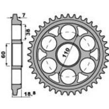PBR Alumínium Ultra-Könnyű Kemény Anodizált Hátsó Láncszem 4522 - 525 egyéb motorkerékpár alkatrész