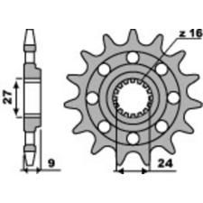 PBR Racing Acél Standard Első Láncsprocket 2192 - 520 egyéb motorkerékpár alkatrész