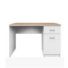  PC asztal 1d1s, DTD laminált, fehér + sonoma tölgyfa, TOPTY íróasztal