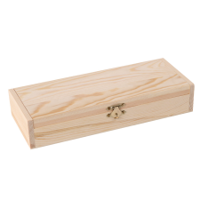 PC Fa doboz hosszú láda 25cm x 10cm x 4,5cm dekorálható tárgy
