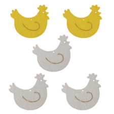 PC Filcfigura - Tyúk | 5 darabos csomag dekorációs kellék