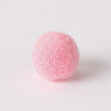 PC Zsenília pompon 1 cm - világosrózsaszín dekorációs kellék