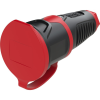 PCE 2511-sr Védőérintkezős alj Gumi, Termoplaszt 250 V Fekete, Piros IP54 (2511-sr)