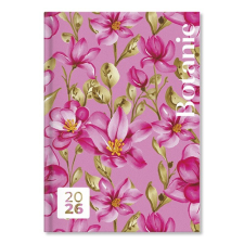 PD Calendar Határidőnapló Period Botanic A/5 napi Pink papír 2026 határidőnapló