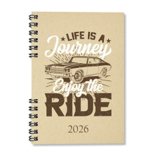 PD Calendar Határidőnapló Period ECO A/5 heti spirálos Ride 2026 határidőnapló