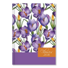 PD Calendar Határidőnapló Period Flowers B/6 heti Purple papír 2026