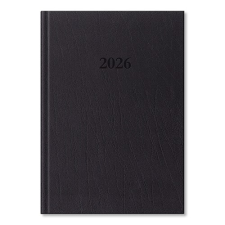 PD Calendar Határidőnapló Period Standard A/5 napi fekete műbőr 2026 határidőnapló