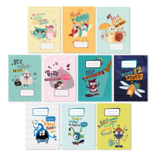 Pd School Füzet pd kisalakú 12-32 vonalas Monsters 2023 füzet