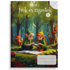 Pd School Füzet pd kisalakú Írok és rajzolok I. vonalas-sima 32 lapos füzet
