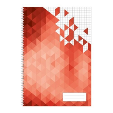 Pd School Spirálfüzet pd A/4-80 lapos kockás Geometric füzet