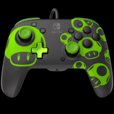 PDP Rematch 1Up Glow In The Dark Vezetékes Controller - Fekete (Switch) videójáték kiegészítő