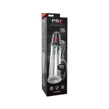 PDX Elite - 2in1 - péniszpumpa és maszturbátor egyben (áttetsző) maszturbátor