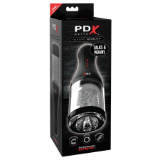 PDX Elite Rotobator - műpunci (áttetsző-fekete) maszturbátor