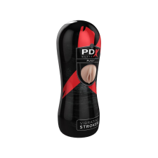 PDX Pussy Vibrating Stroker - vibrációs műpunci (natúr) maszturbátor
