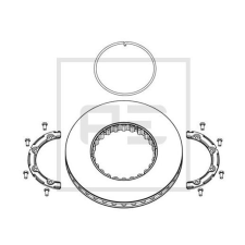 PE Automotive Volvo FH12 Féktárcsa autóalkatrész