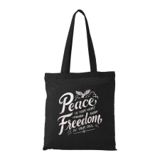 Peace in your heart - Bevásárló táska fekete ajándéktárgy