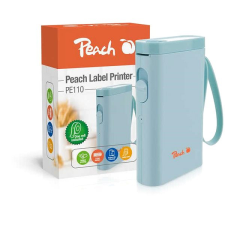 Peach PE110 tölthető, kék címkézőgép