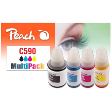 Peach PI100-440 tintapatron 4 dB Kompatibilis Fekete, Cián, Magenta, Sárga (PI100-440) nyomtatópatron & toner