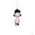 PEANUTS üveg karácsonyfadísz, Lucy, 12 cm