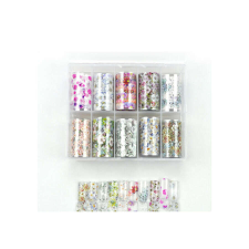  Pearl 10in1 Transzferfólia box - Flowers körömdíszítő