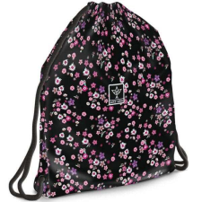 Pearl Blossom Black virágos tinédzser tornazsák/sportzsák tornazsák