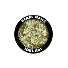  Pearl Holo Flitters Gold -díszítő pehely körömdíszítő