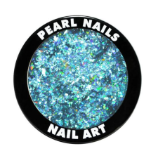 Pearl Holo Flitters Turquoise - díszítő pehely körömdíszítő