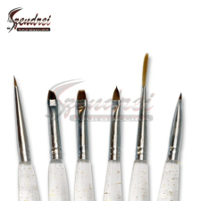 Pearl Nails Ecsetkészlet 6013 átlátszó-csillogós műkörmös ecset