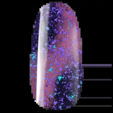 PearLac Classic Flakes Cat Eye Effect 743 gél lakk - indigólila lakk zselé