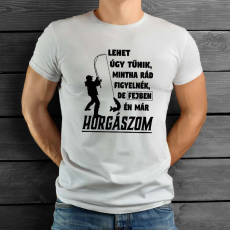  Pecás póló - Fejben már horgászom