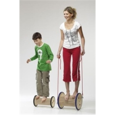 Pedalo Pedasan 32 cm átmérőjű fa egyensúlyozó dob, egyensúlyozó henger, pedalo® gyógyászati segédeszköz