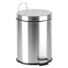 . Pedálos szemetes, rozsdamentes acél, kivehető műa. vödörrel, 3l (UACROM3)