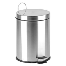 . Pedálos szemetes, rozsdamentes acél, kivehető műa. vödörrel, 3l (UACROM3) szemetes