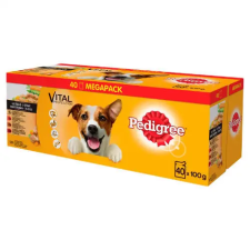 Pedigree Adult alutasakos eledel (marha-baromfi-bárány) mártásban MEGAPACK (40x100g) kutyaeledel