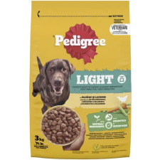 Pedigree Light granulátum baromfival és zöldséggel felnőtt kutyáknak M/L 3 kg kutyaeledel