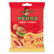 Pedro Fun Burgers gyümölcsös ízű gumicukor 80 g csokoládé és édesség
