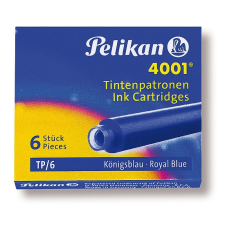 PELIKAN 4001 TP/6 töltőtollpatron Royal blue PE301176 tollbetét