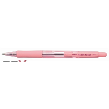 Penac Golyóstoll, 0,7 mm, nyomógombos, rózsaszín tolltest, PENAC &quot;SleekTouch&quot;, kék toll