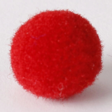 Penta Collection Zsenília pompon 1 cm, 100 db / csomag piros dekorációs kellék