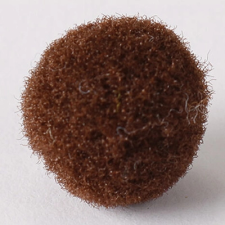 Penta Collection Zsenília pompon 1 cm, 100 db / csomag sötétbarna dekorációs kellék