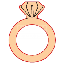 Pentacolor Kft. Pentart Fafigura gomb 23387 – gyűrű 10 db/csomag gyűrű