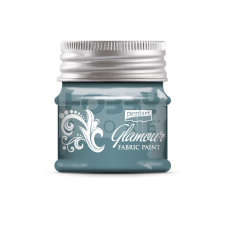 Pentacolor Kft. Pentart Glamour textilfesték türkizezüst 50 ml 33860 lakástextília