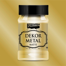 Pentart Dekor Metál matt festék 100ml ARANY hobbifesték
