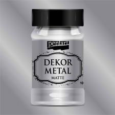 Pentart Dekor Metál matt festék 100ml EZÜST hobbifesték