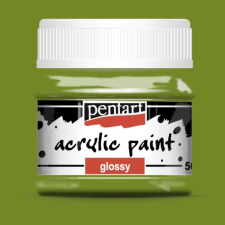 Pentart fényes akrilfesték OLIVA 50ml akrilfesték