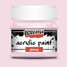 Pentart fényes akrilfesték RÓZSASZÍN 50ml akrilfesték