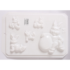 Pentart Gipszkiöntő forma -Nyuszik dekorációs kellék